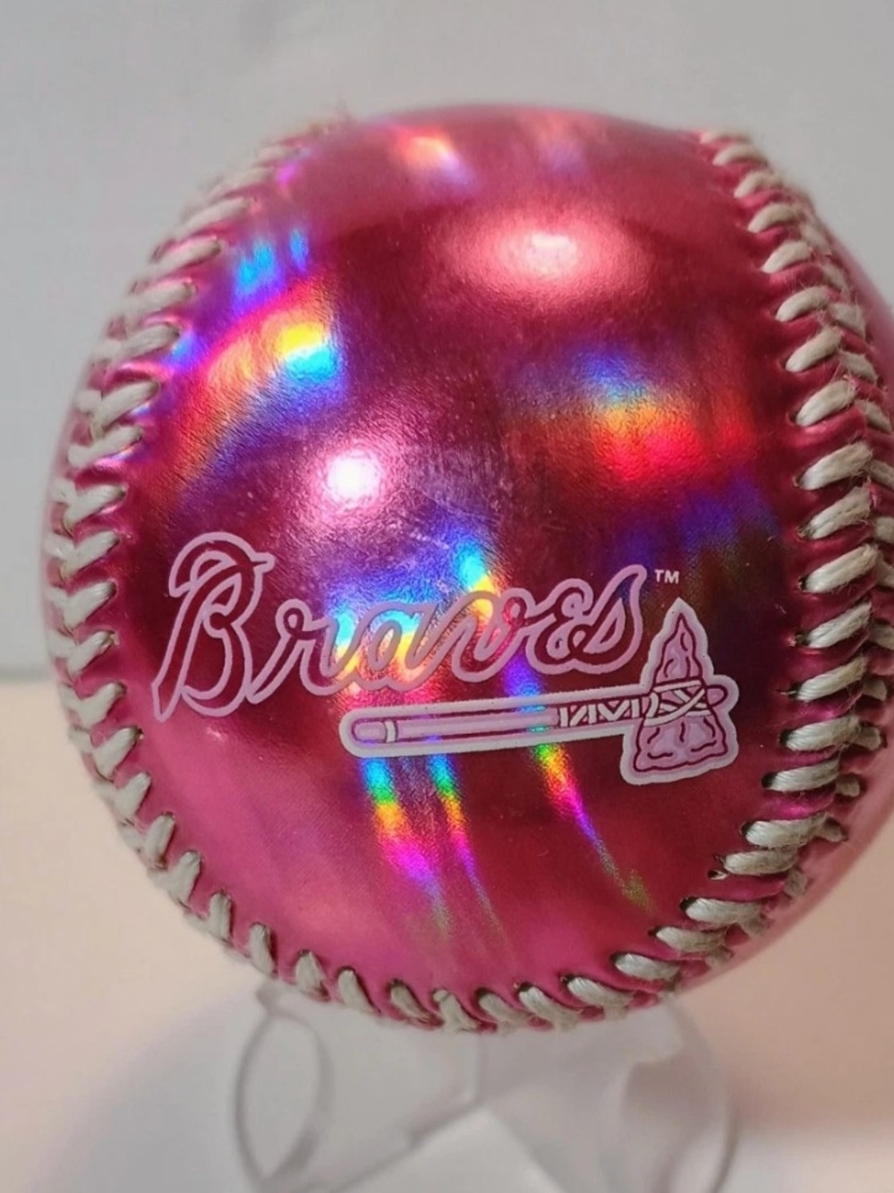 Atlanta Braves Pink Baseball by Franklin Sports